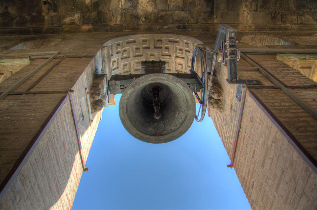 Church bells at top of Seville Cathedral