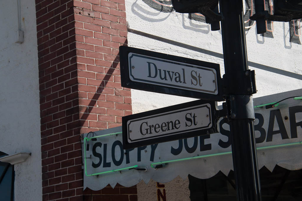 Duval and Greene Street in Key West