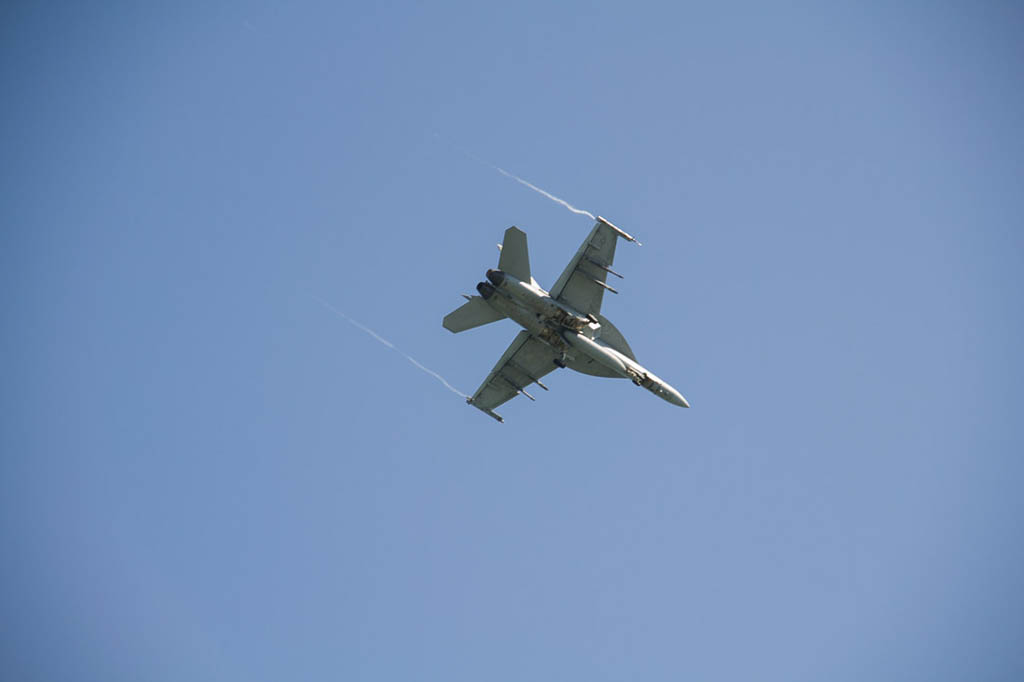 Military Jets flying overhead in Key West