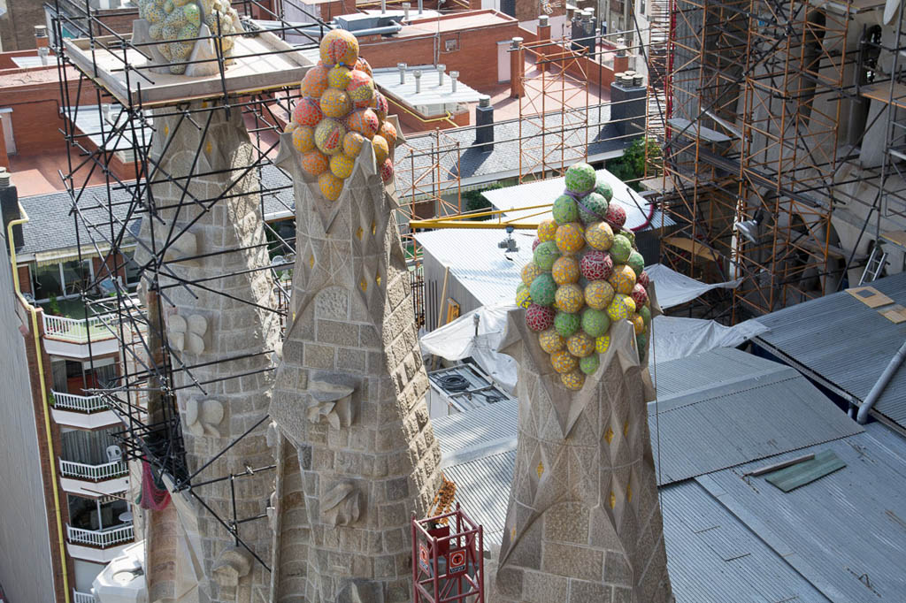 Views from top of Sagrada Familia