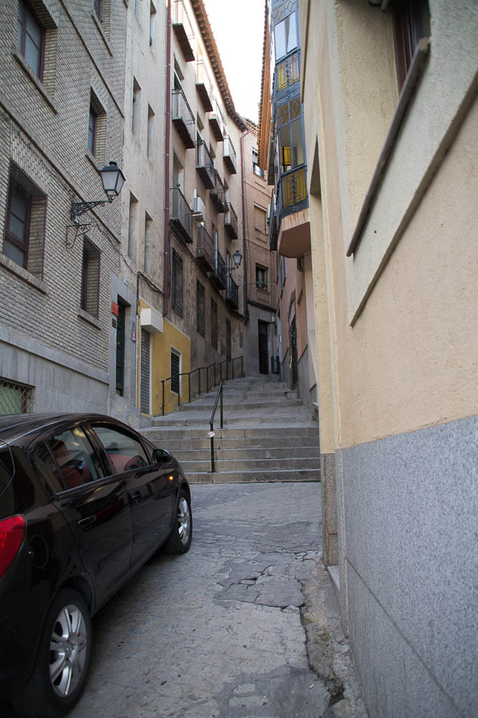 Steep streets in Toledo