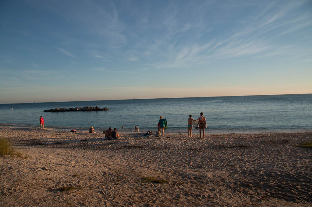 Beach at Fort Zachary Taylor State Park in Key West