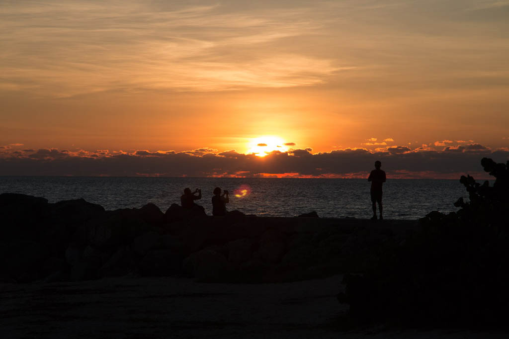 Sunset at Fort Zachary Taylor State Park in Key West