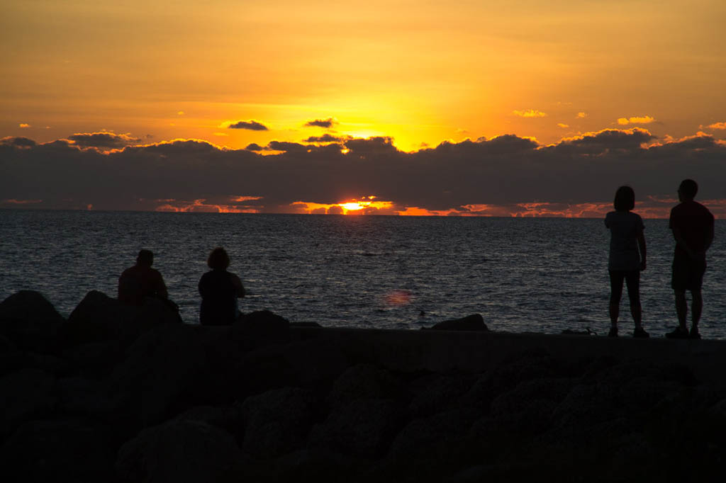 Sunset at Fort Zachary Taylor State Park in Key West