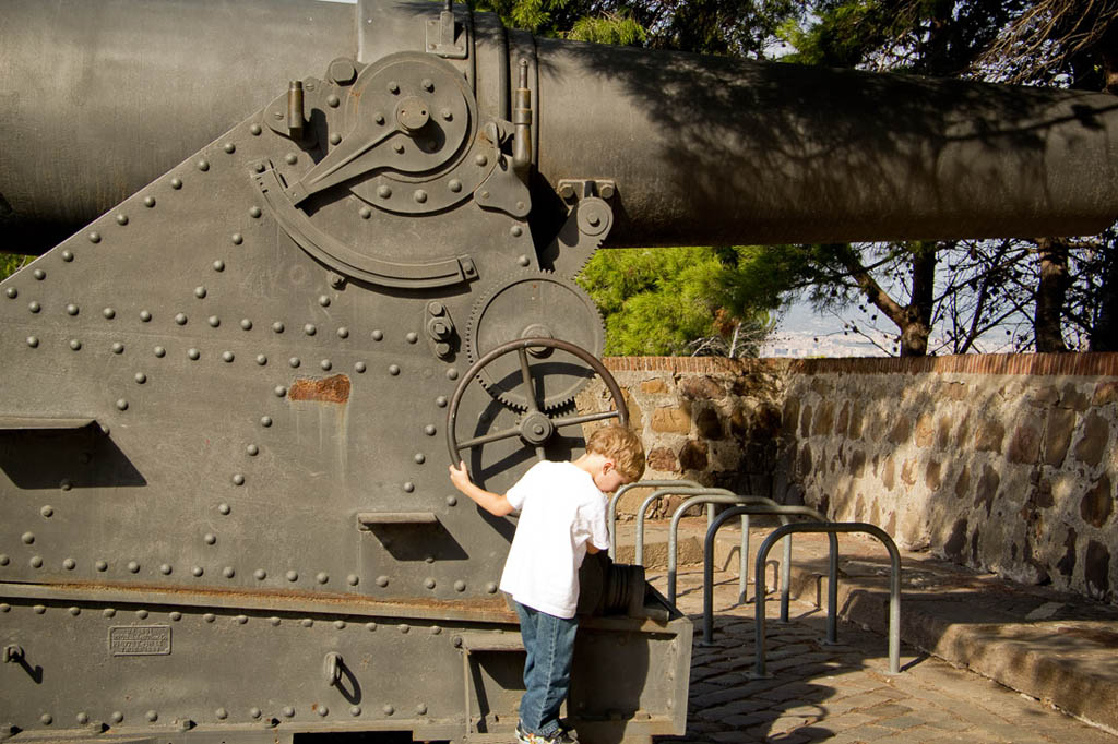 Cannons on Montjuic