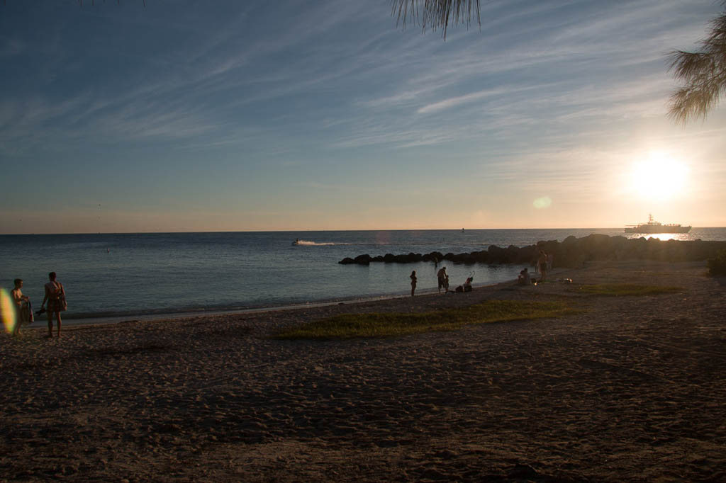 Beach at Fort Zachary Taylor State Park in Key West