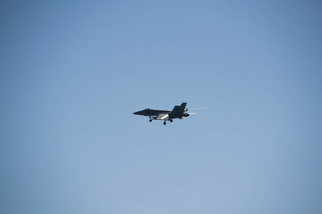 Military Jets flying overhead in Key West