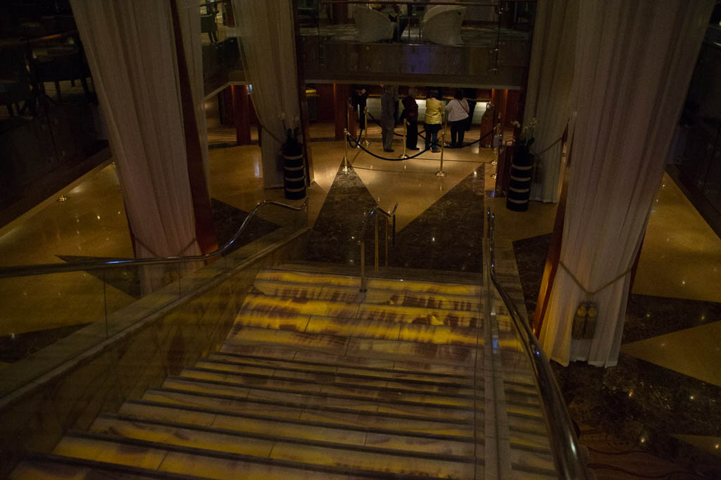 Staircase on cruise ship