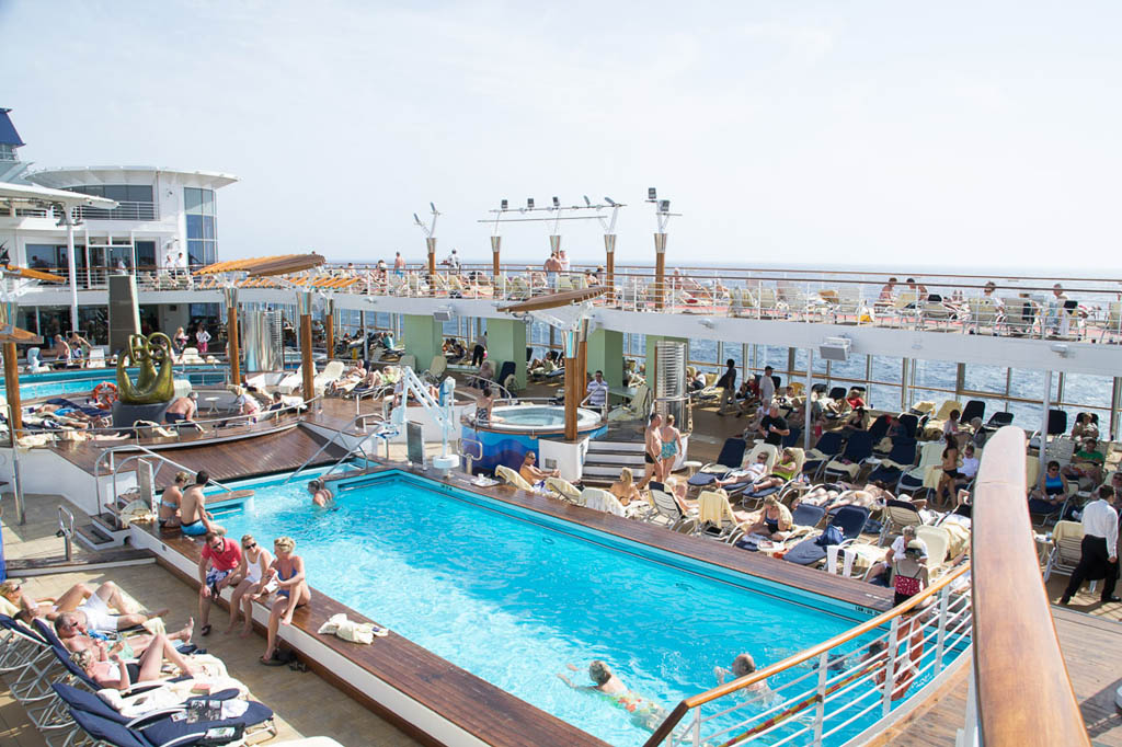 Pool area on Celebrity Constellation