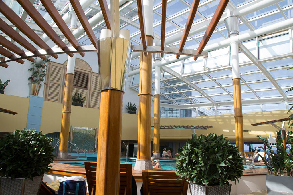 Adults only pool area on cruise