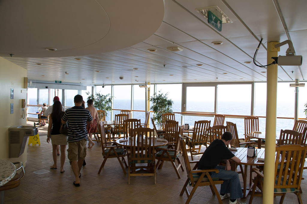 Adults only pool area on cruise