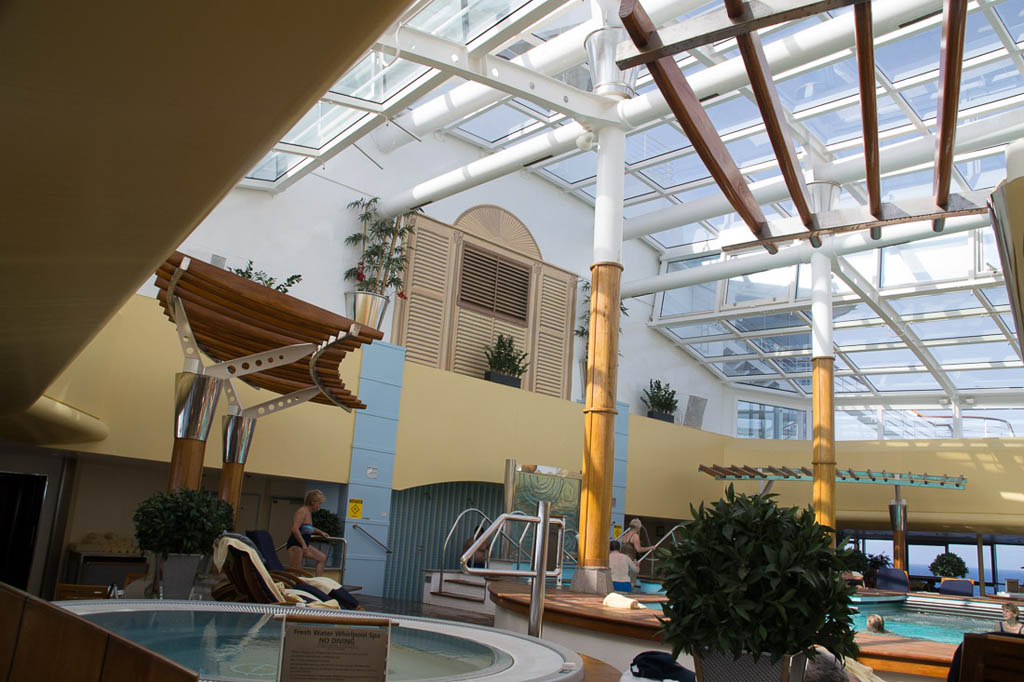 Adults only pool area on cruise