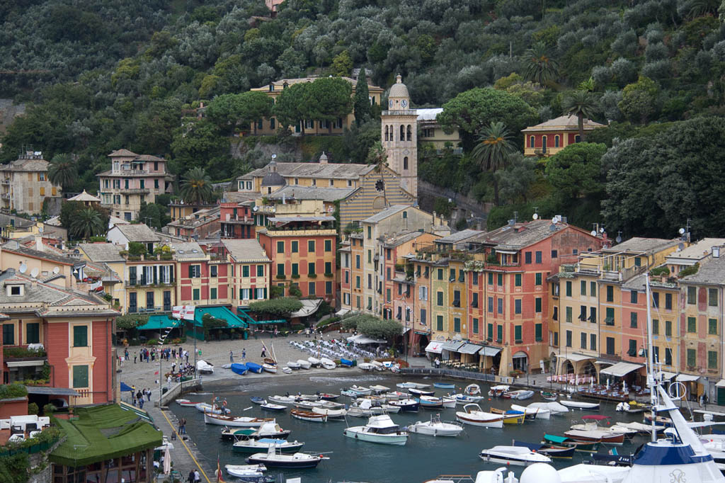 Colorful buildings in Portofino