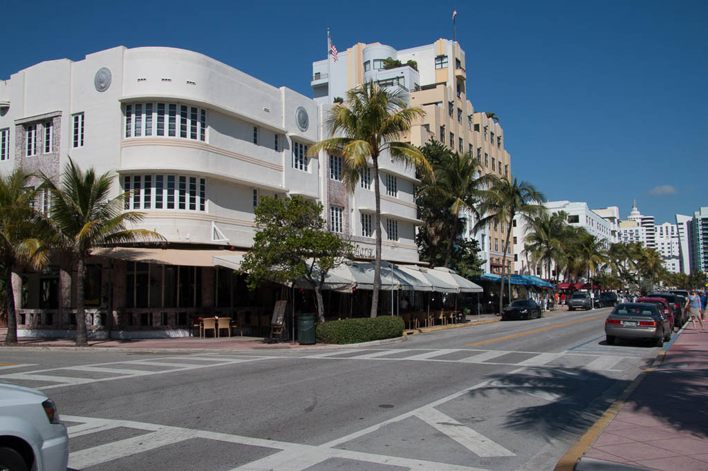 Art Deco style buildings in Miami Beach