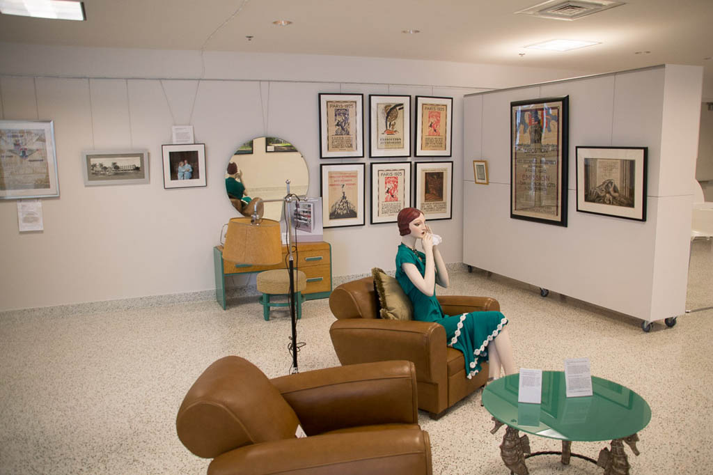 Inside the Art Deco Welcome Center at Miami Beach