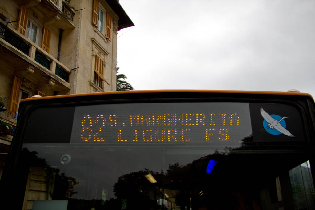 Public bus to Portofino