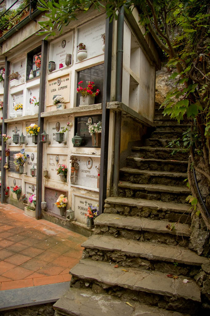 Cemetery behind San Giorgio Church in Portofino