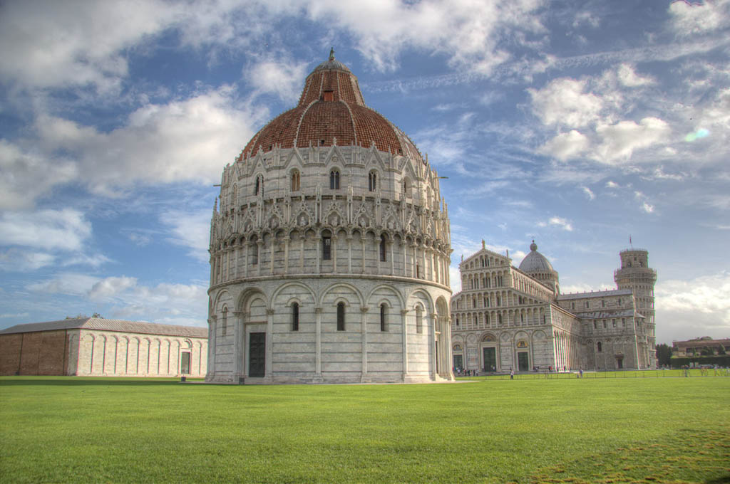 Baptistry, Duomo, and Leaning Tower of Pisa