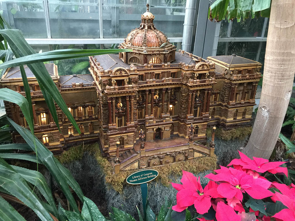 Miniature Library of Congress at U.S. Botanic Garden
