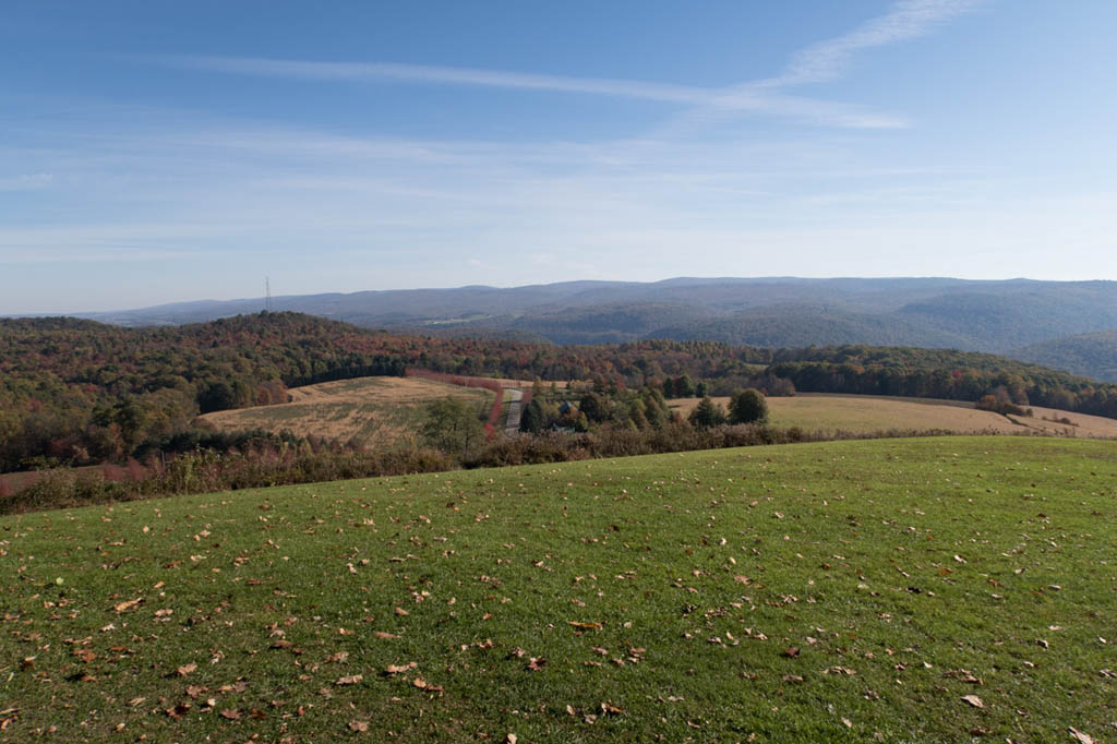 View of hills from rear of Kentuck Knob