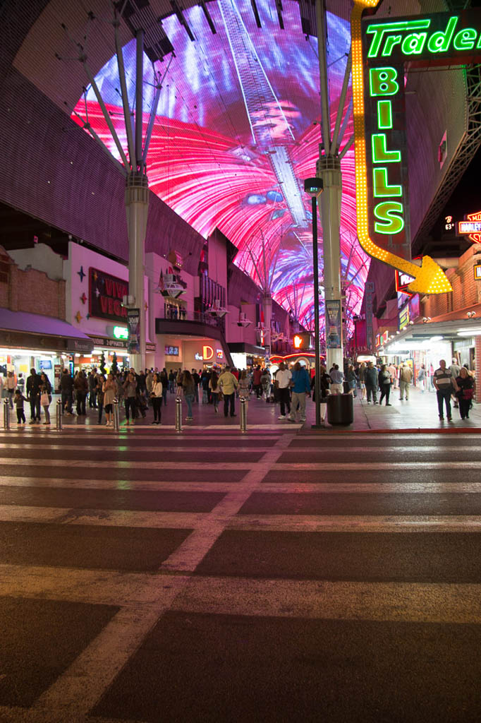 Fremont Street at night