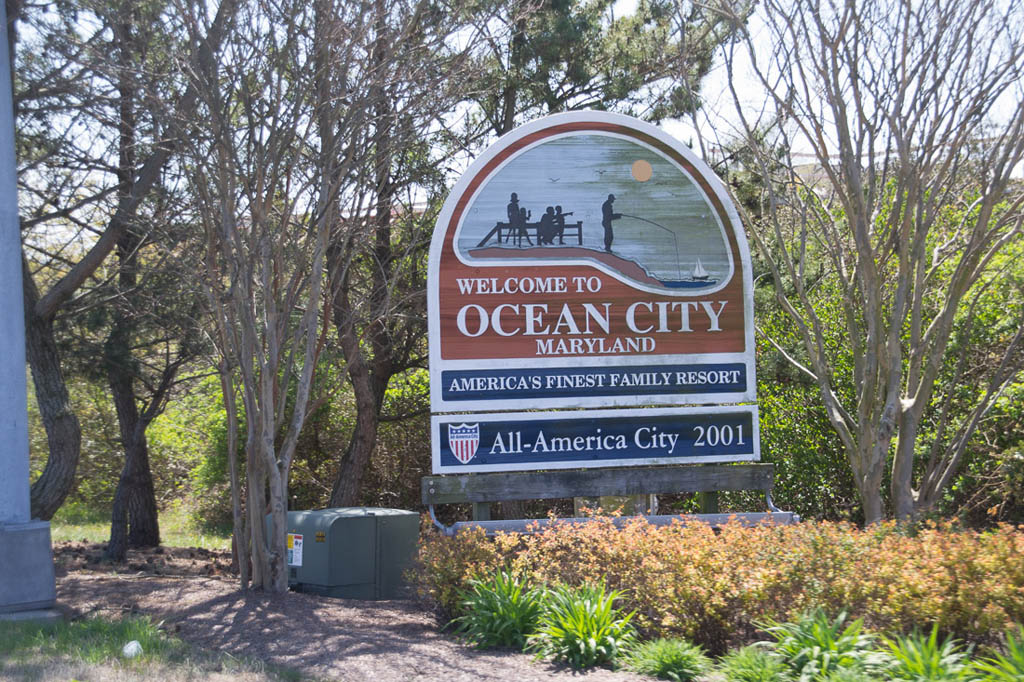 Sign for Ocean City
