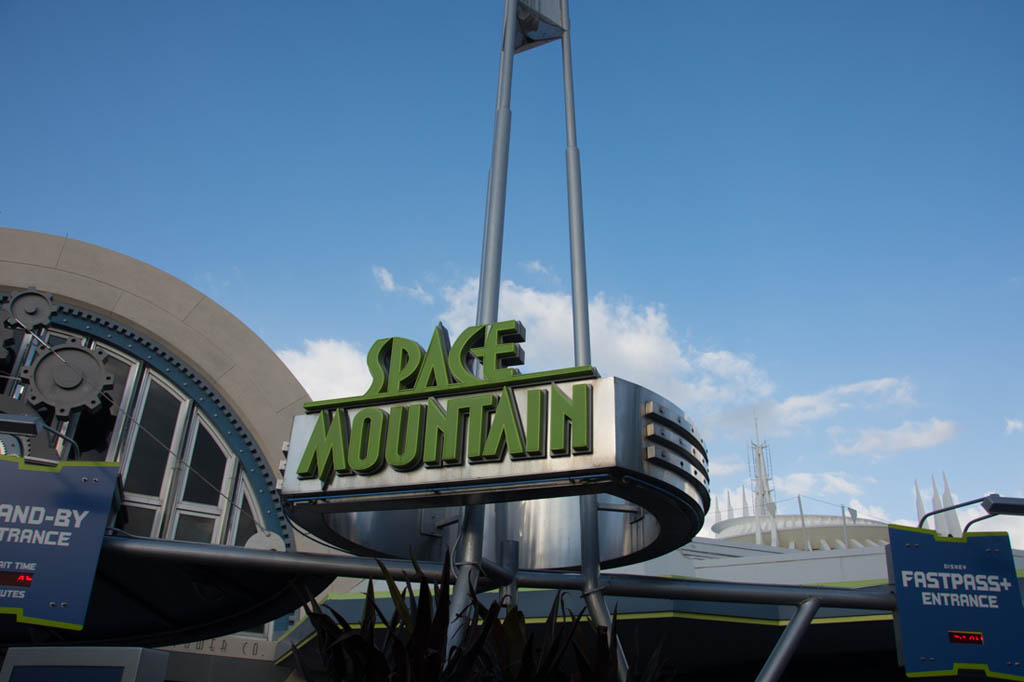 Space Mountain sign