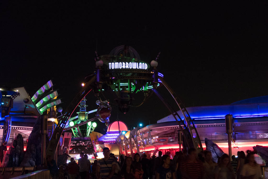 Tomorrowland at night