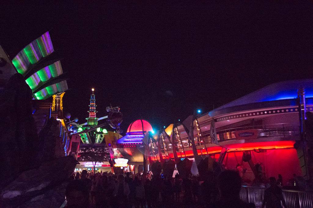 Tomorrowland at night