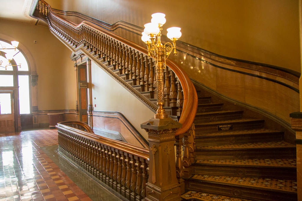 Stairways at the Iowa State Capitol Building