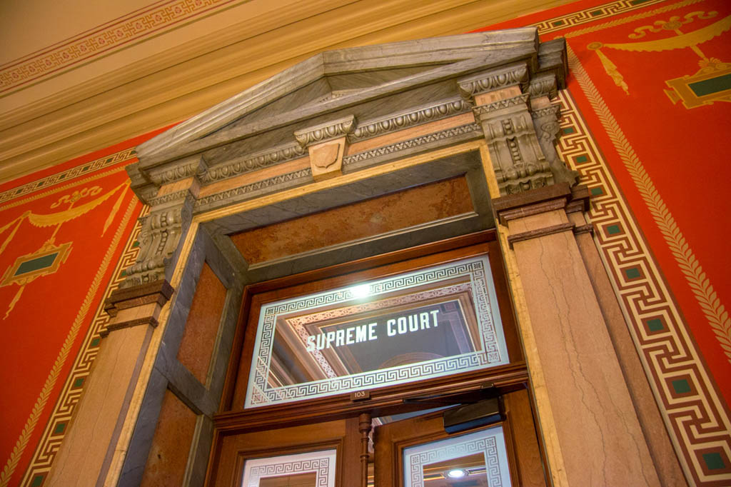 Sign over door for Supreme Court Chamber