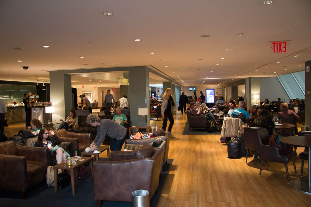 Seating at British Airways Lounge at JFK