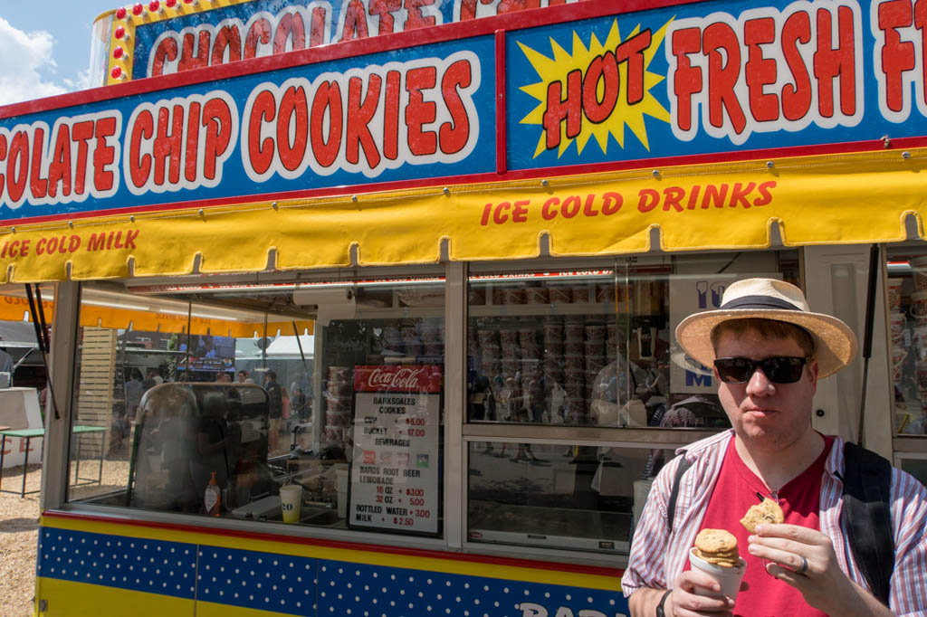 Cookie booth at Iowa State Fair