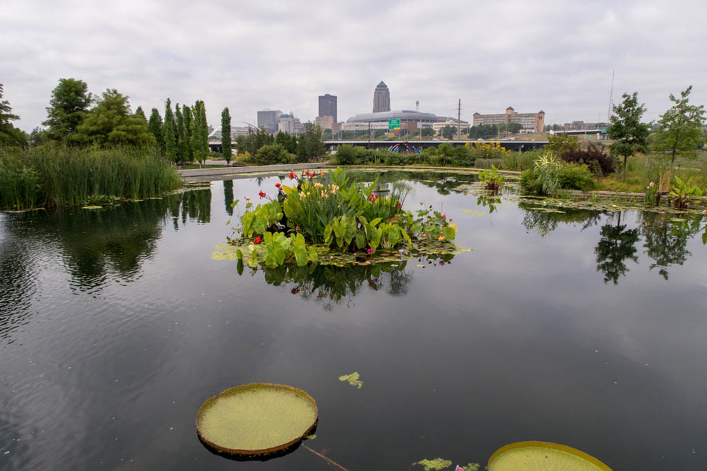 View of Des Moines from the Botanical Garden