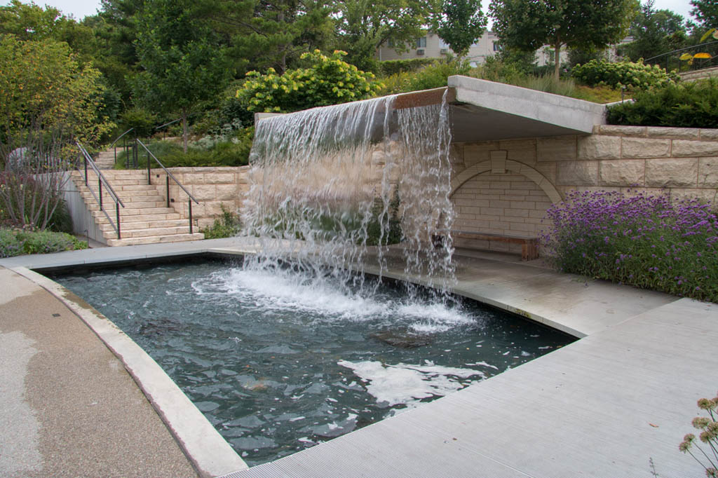 Outdoor botanical garden space