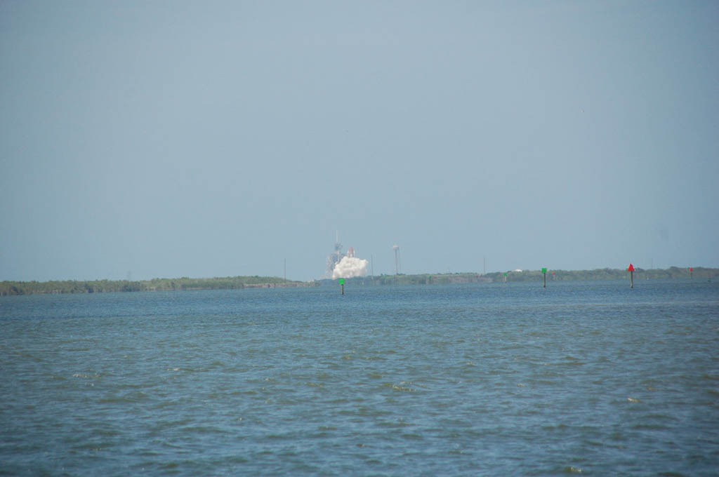 Shuttle beginning to launch