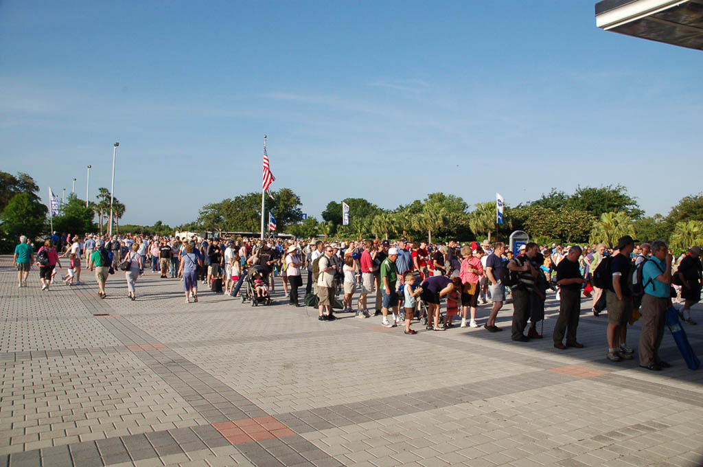 Lines at Kennedy Space Center