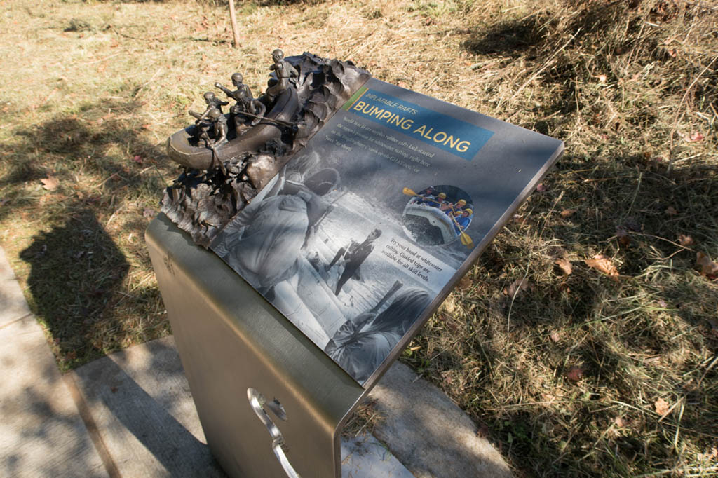 3D displays of river and boating at Ohiopyle State Park