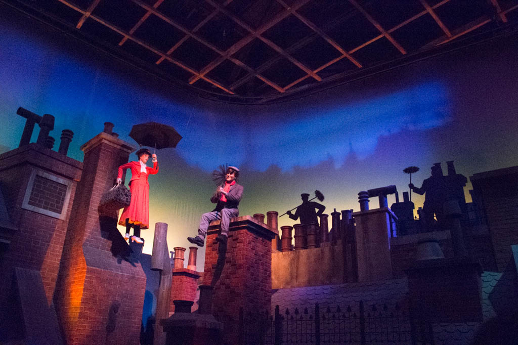 Mary Poppins display on Great American Movie Ride