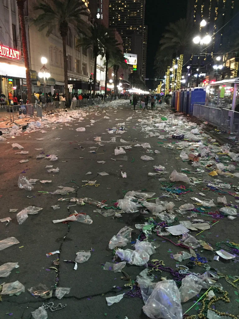 After the Mardi Gras parade ends