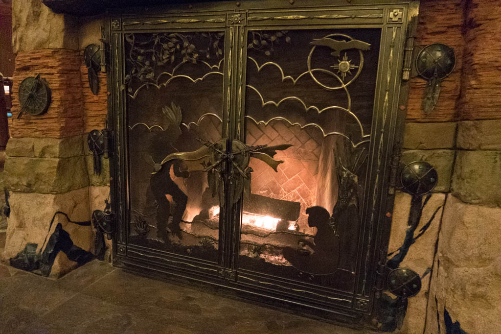 Fireplace at Wilderness Lodge