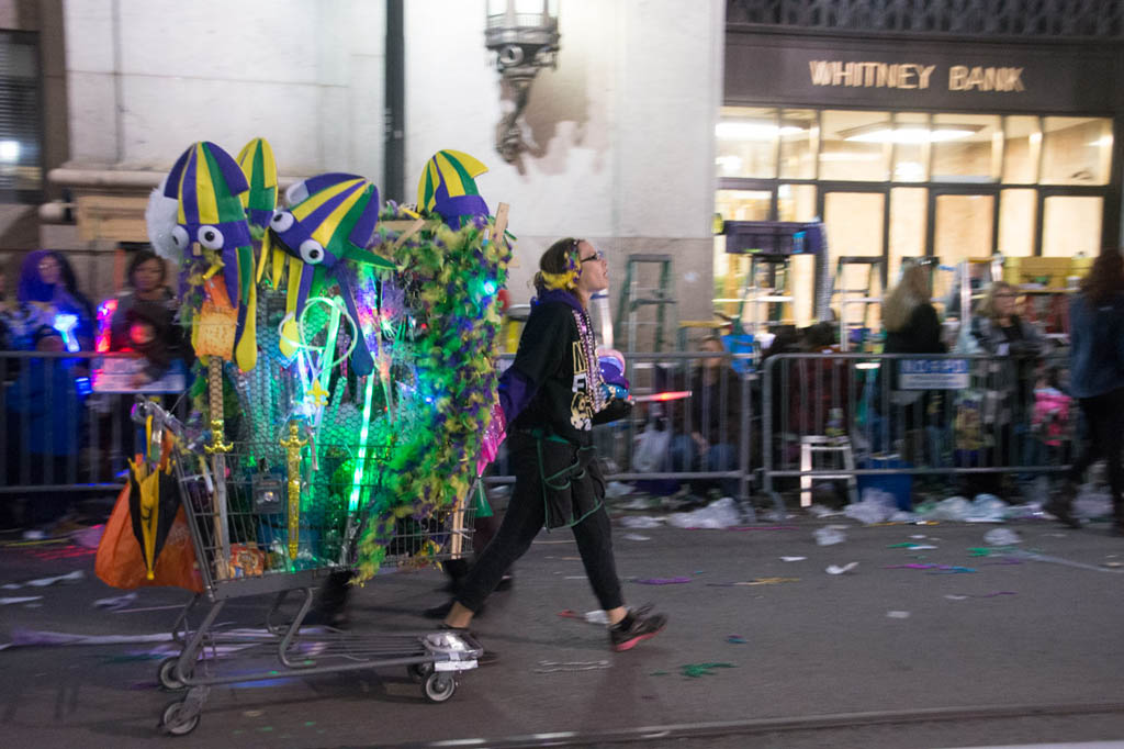 Crowds at Mardi Gras Parade