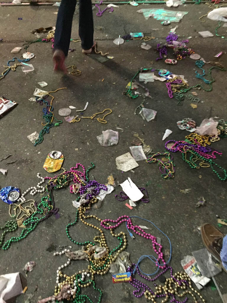 Canal street after a Mardi Gras parade