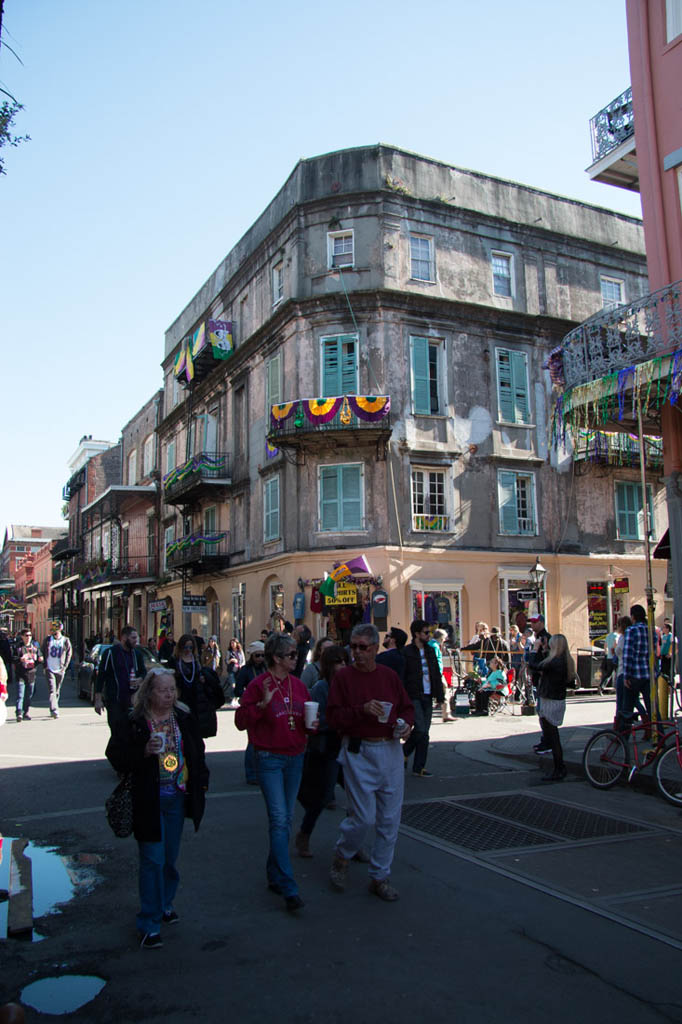 French Quarter during Mardi Gras