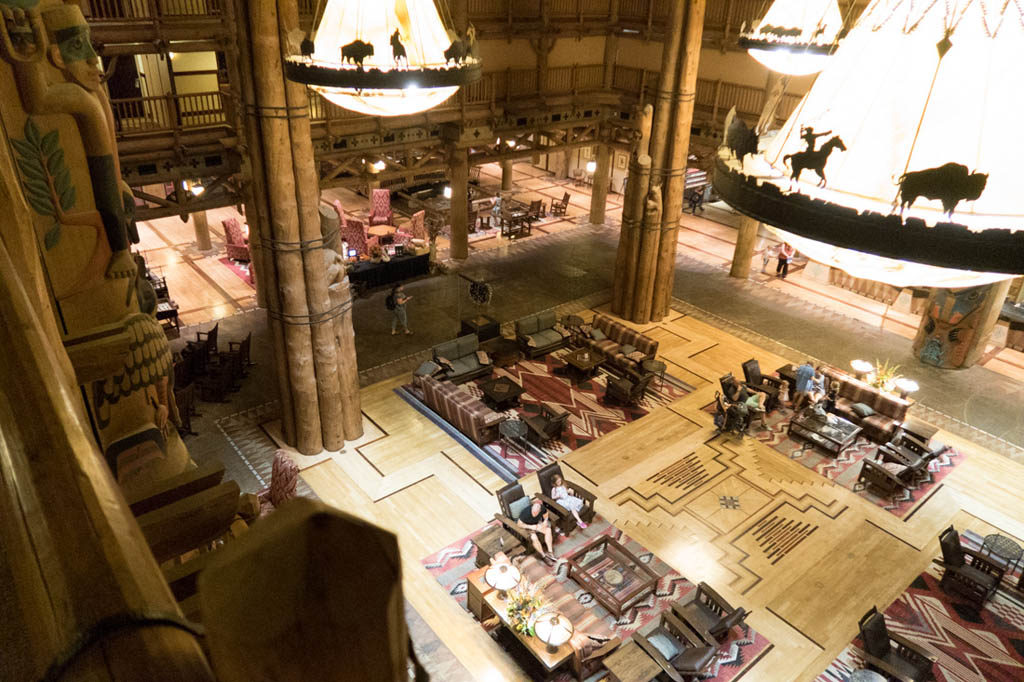 Wilderness Lodge Lobby aerial view