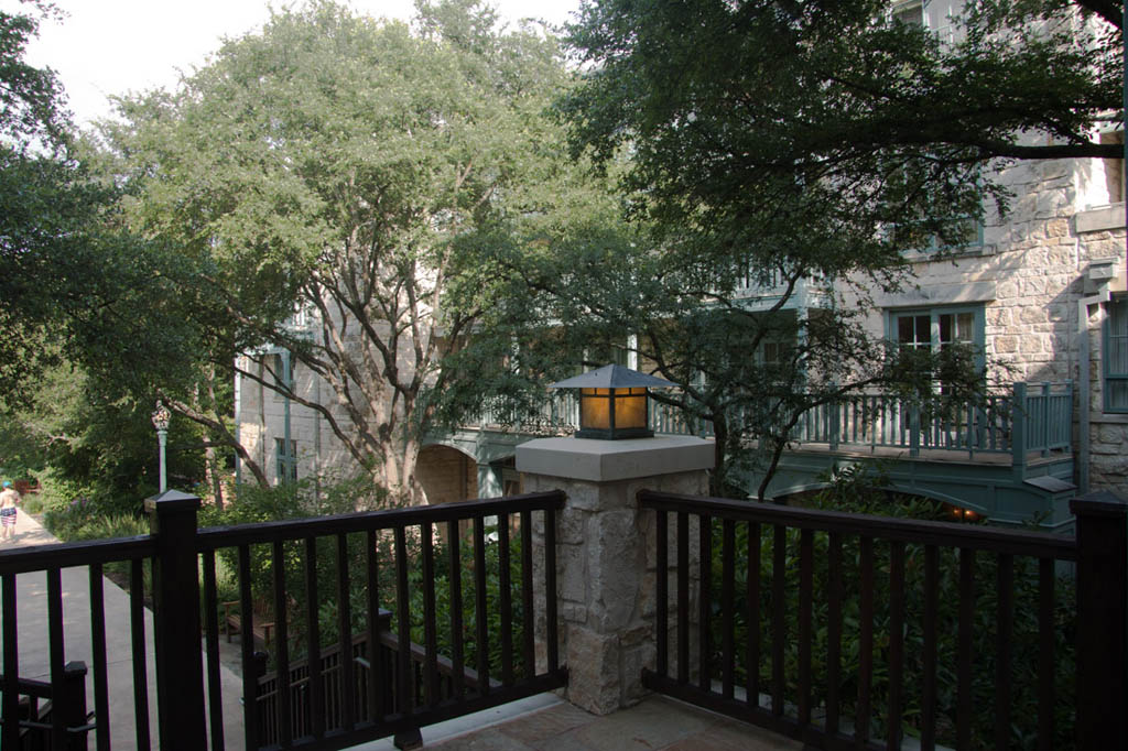 Outdoor areas at hotel