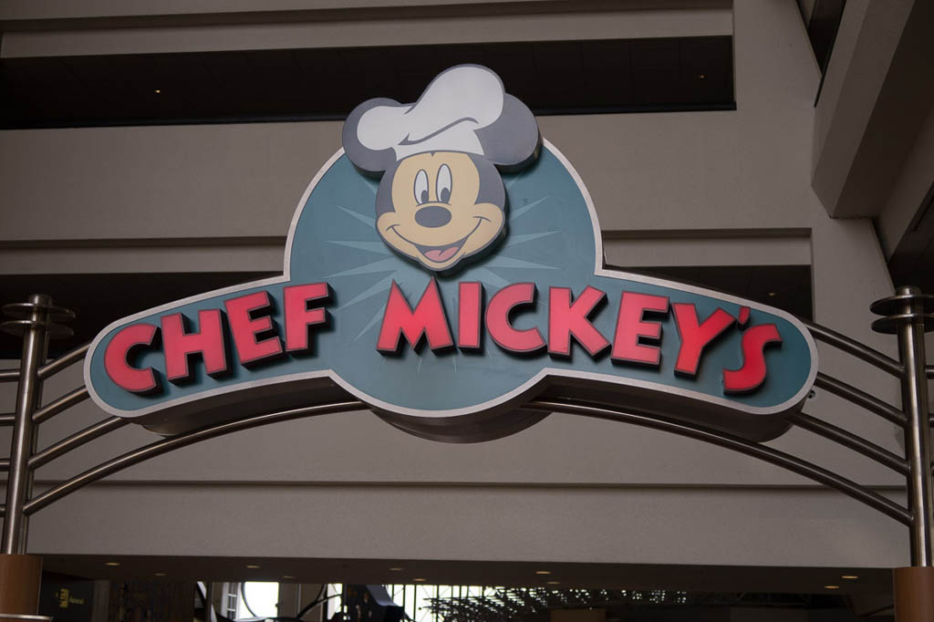 Chef Mickey’s Sign at The Contemporary. 
