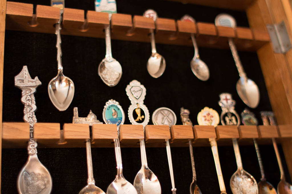 Old spoon rack displays