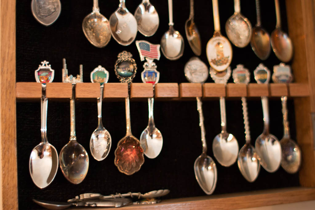 Old spoon rack displays