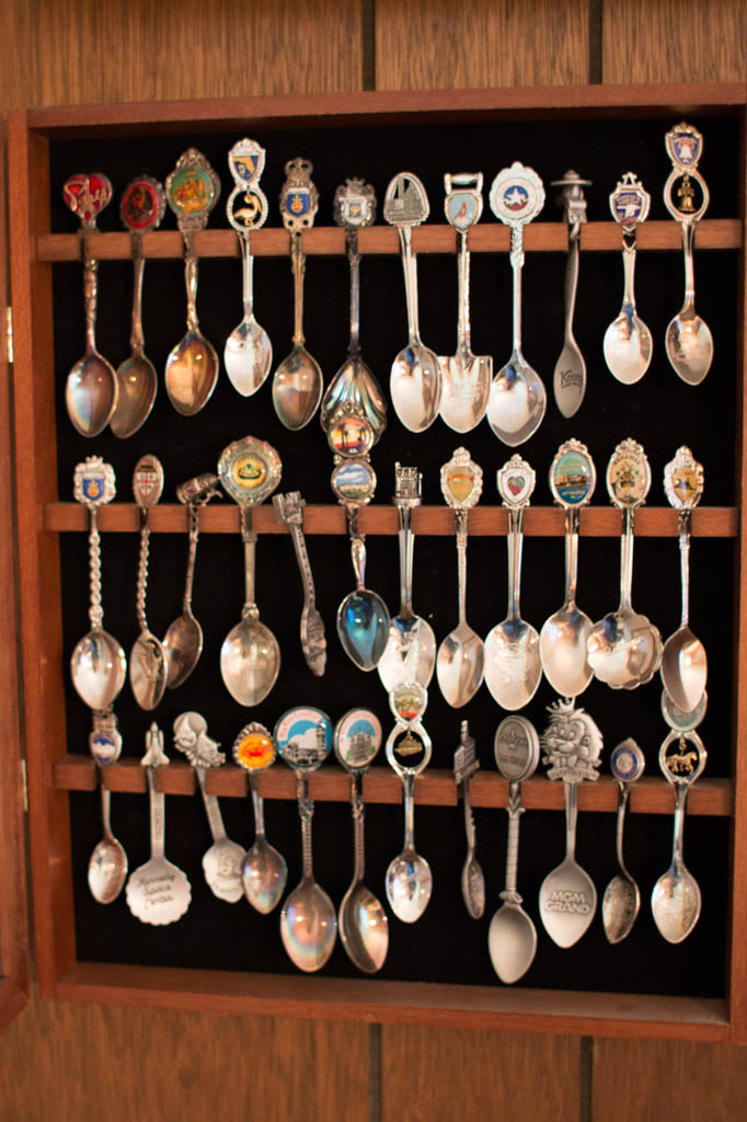 Old spoon rack displays